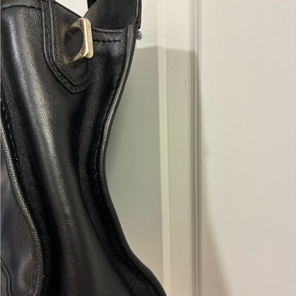 Cole Haan Black Satchel with Gold Details - Picture 6 of 8